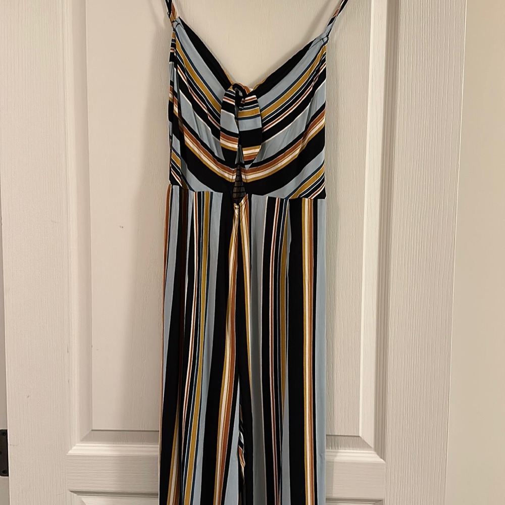 striped High Waist romper casual for shopping or work, S